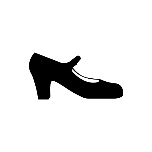 Flamenco black female shoe