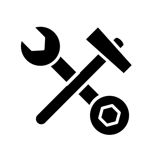 Wrench of double side and hammer in cross