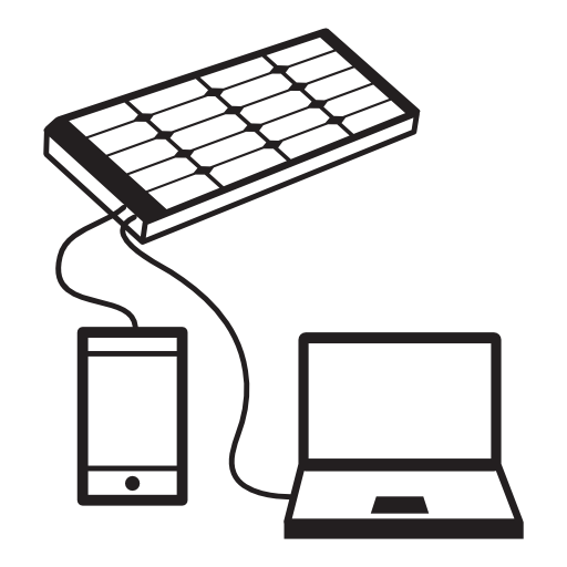 Mobile and laptop charging with solar panel