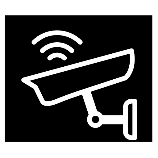 Surveillance video camera outline