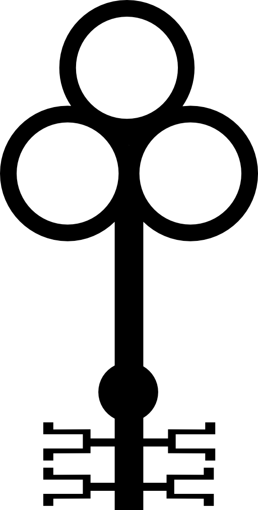 Key design with three circles