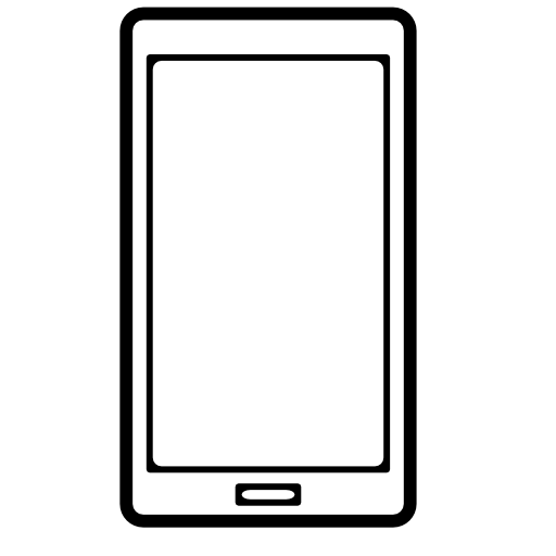 Mobile phone outline with big screen