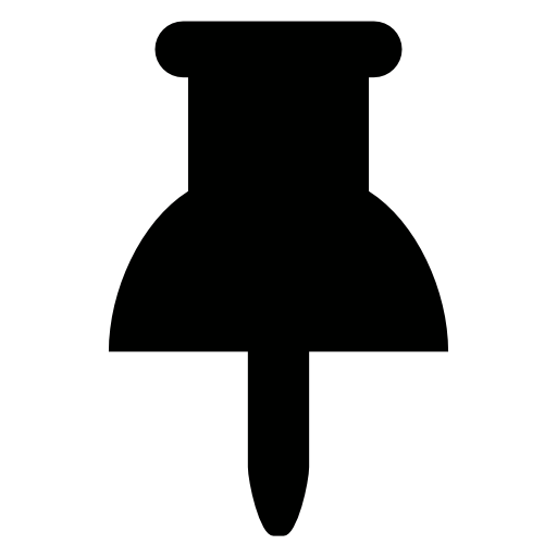 Pin black tool shape