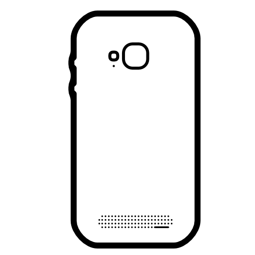 Phone back with photo camera