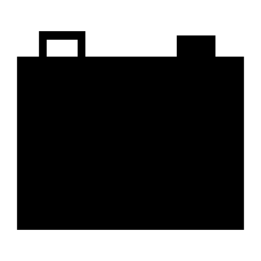 Battery black shape, IOS 7 symbol