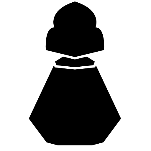 Bottle black elegant silhouette