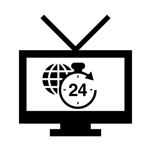 24 hours world transmission by tv