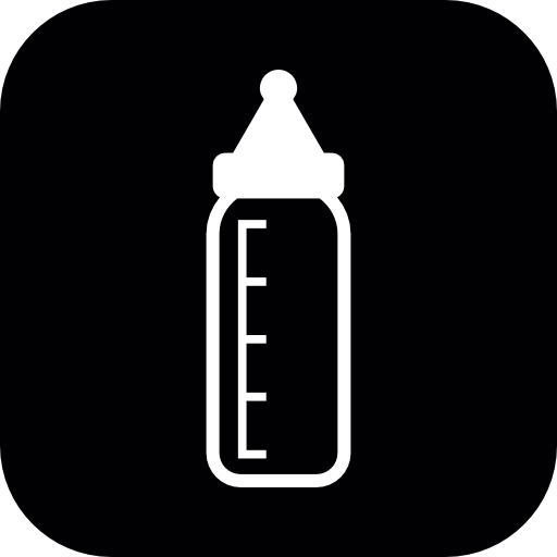 Baby feeding bottle symbol