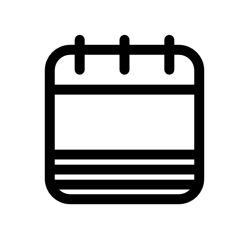 Blank calendar page with stripes