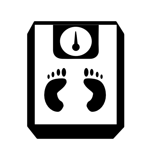 Footprints on a scale