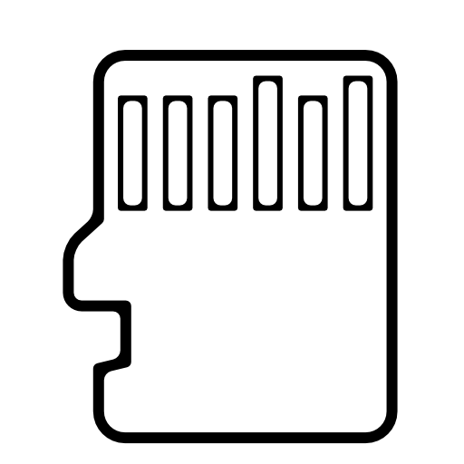 Mobile phone card outline
