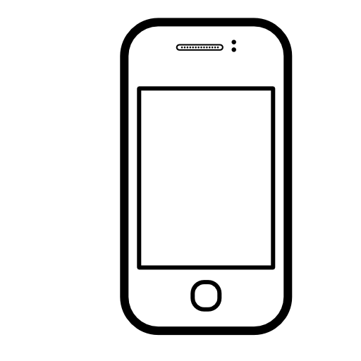Mobile phone of rounded corners