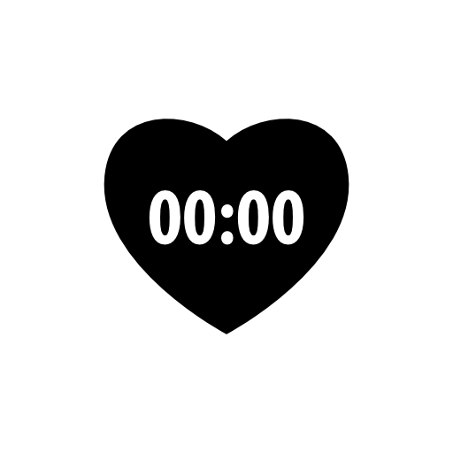 Heart shaped clock