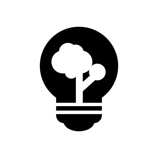 Lightbulb with a tree inside