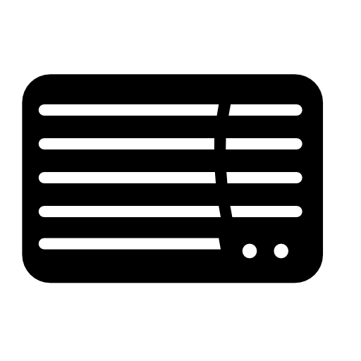 Radio of rectangular rounded simple design