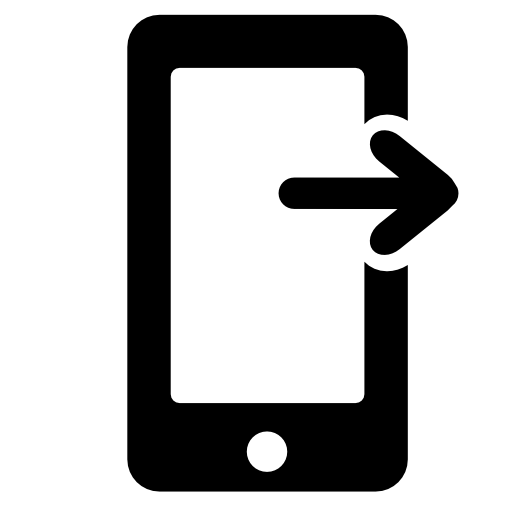 Phone with right arrow