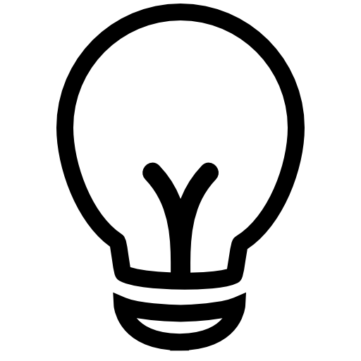 Light bulb outline