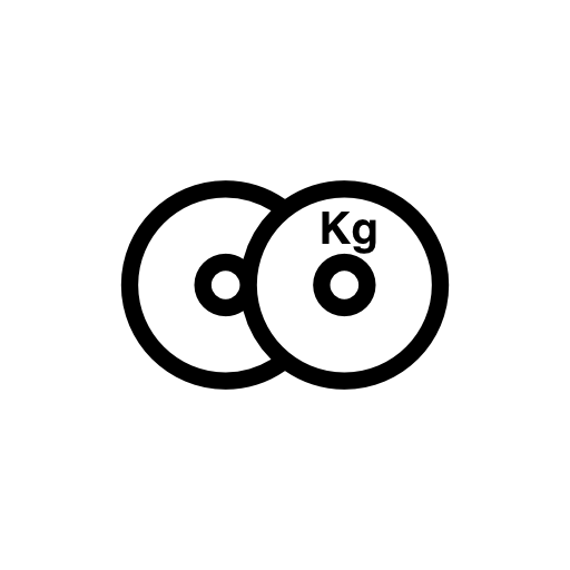 Round weights in kilogram
