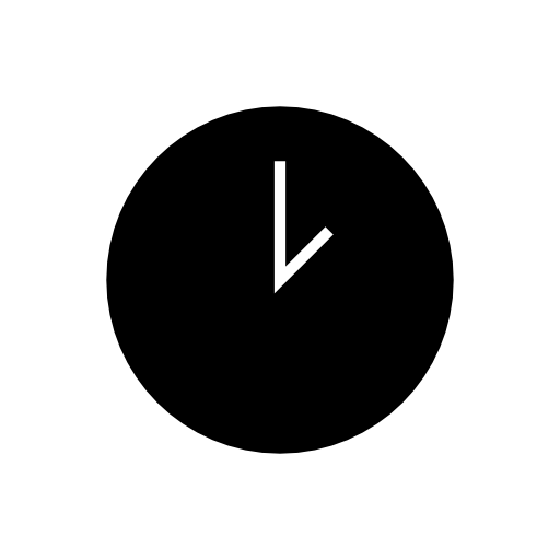 Round black clock