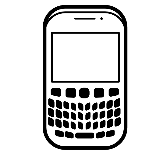 Phone of rounded shape with buttons