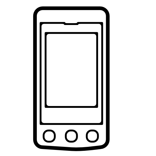 Mobile phone variant with three buttons on front