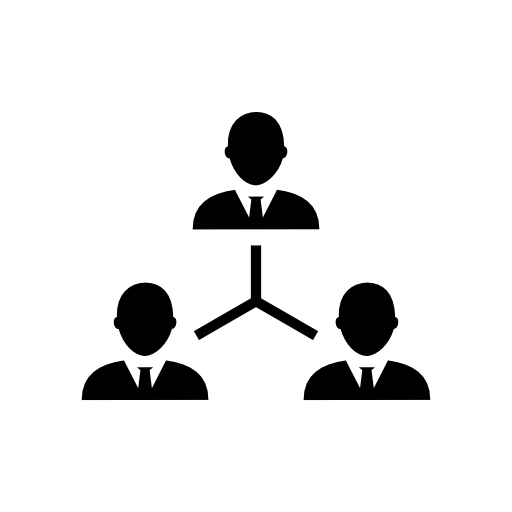 Businessmen triangle