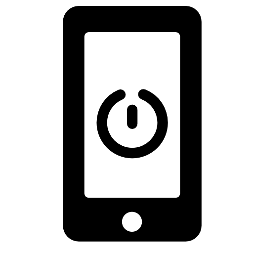 Power on symbol in phone