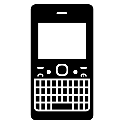 Mobile phone design with buttons keyboard