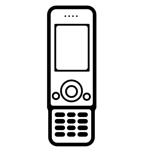 Mobile phone model with extensible keyboard