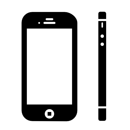 Phone from frontal and side view