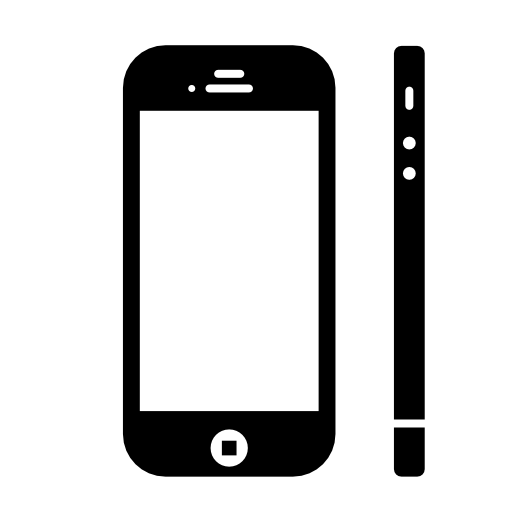 Phone from two view points front and side