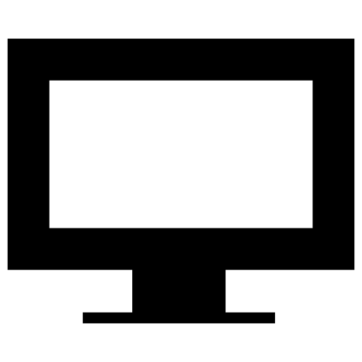 Screen of a monitor with gross border around