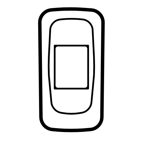 Mobile phone outlined variant