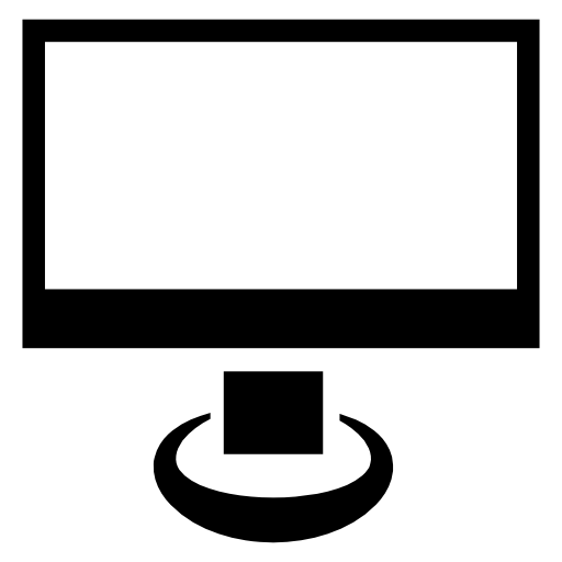 Monitor screen empty