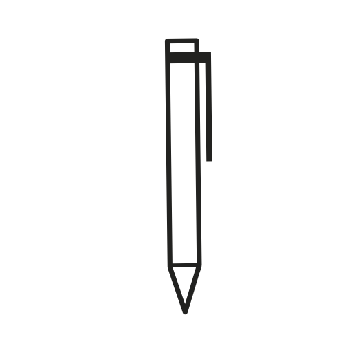 Pen tool vertical pointing down