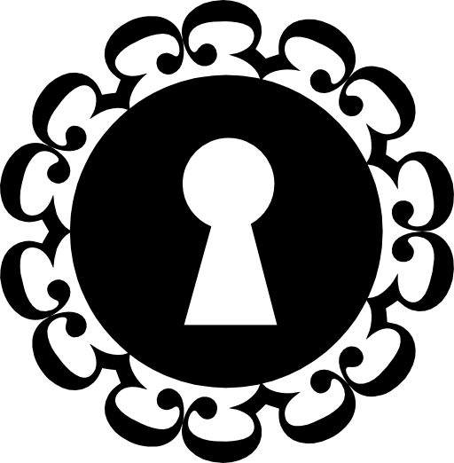 Keyhole circular ornamented shape variant