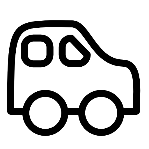 Car baby toy outline
