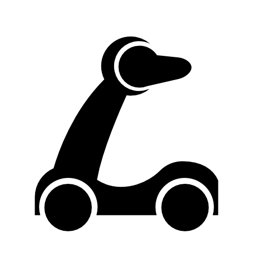 Baby scooter silhouette