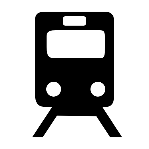 Train travelling on railroad