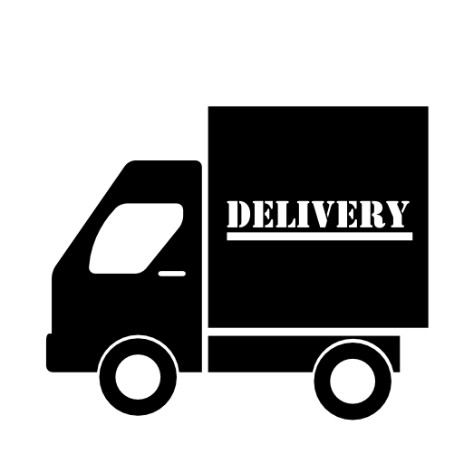 Delivery truck side view