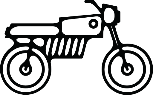 Motorcycle bike outline