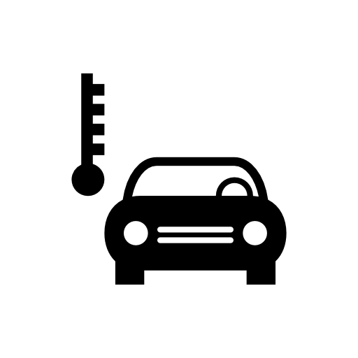 Car temperature symbol