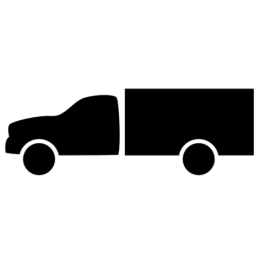 Deliver truck silhouette