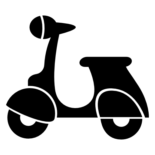 Vespa scooter silhouette