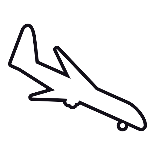 Landing airplane shape, IOS 7 interface symbol