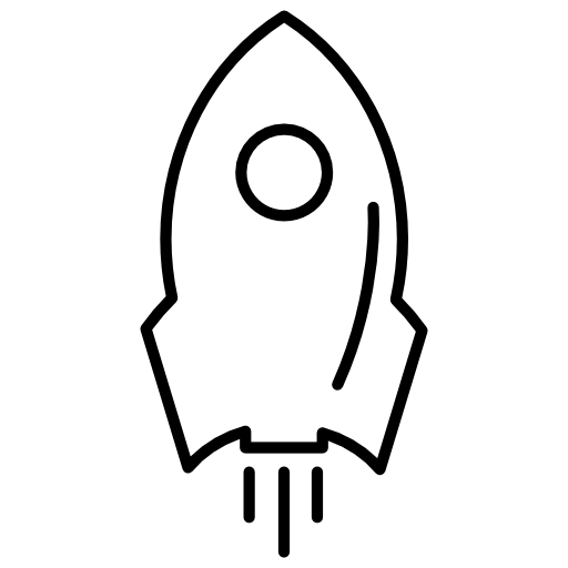 Rocket ship outline