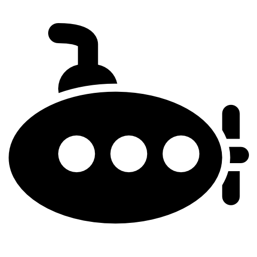 Oval shaped submarine