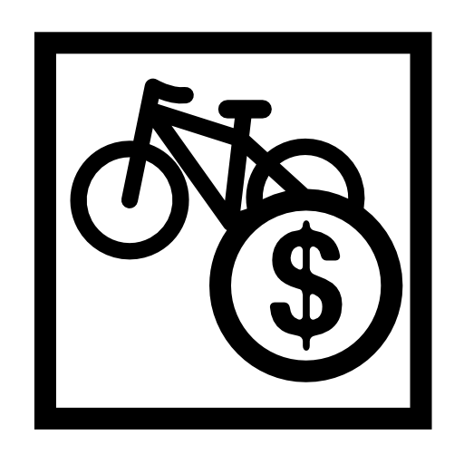 Bikes sale sign in dollars