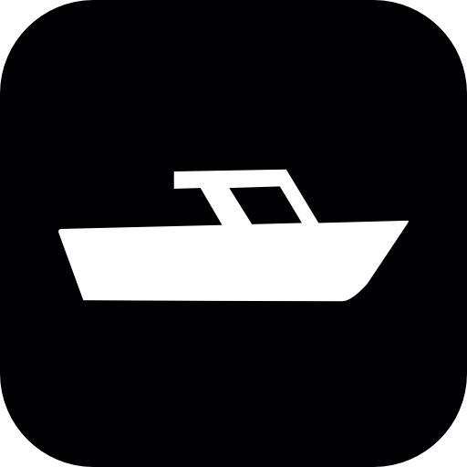 Boat inside a rounded square