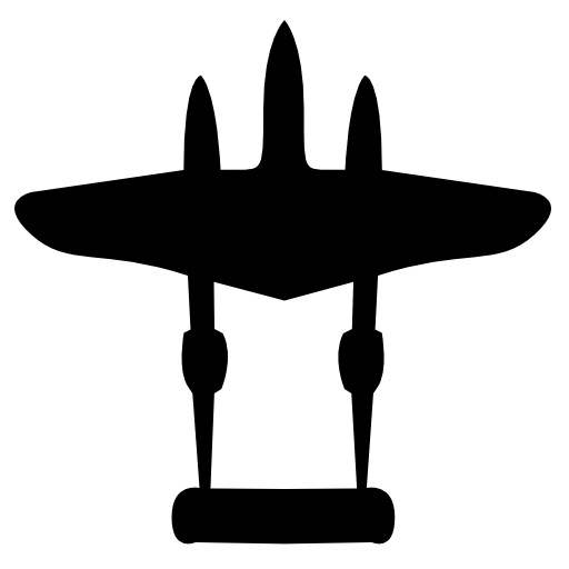 Airplane black shape